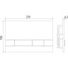Кнопка смыва LEMARK BIT для инсталляции, механическая, хром глянец 9801005